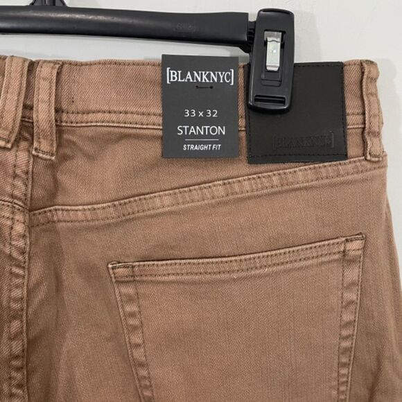 NWT Blank NYC Stanton Straight‎ Fit Men's Jeans in Sandcastle Size 33x32 - Picture 5 of 6